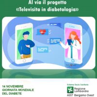 L’ASST Bergamo Ovest avvia il progetto “Televisita” per il paziente diabetico